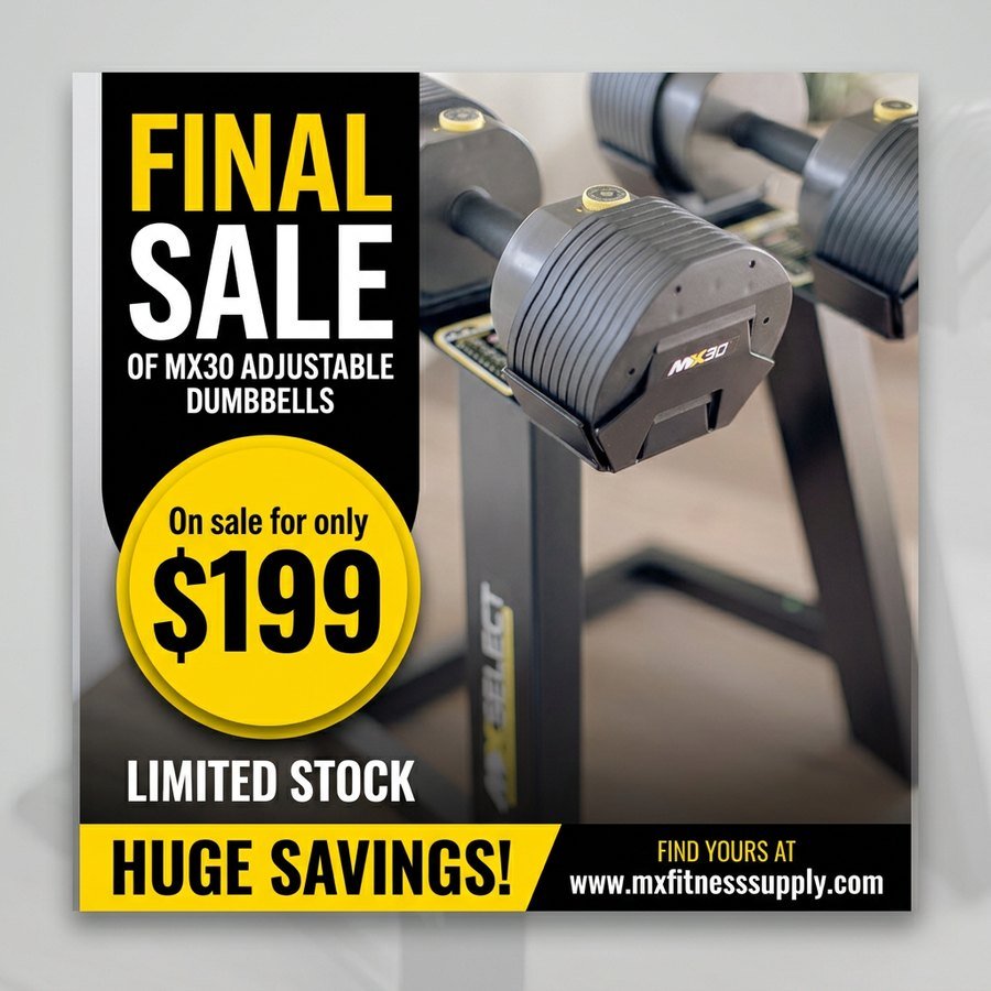MX30 Rapid Change Dumbbells (7.5&ndash;30 lb)