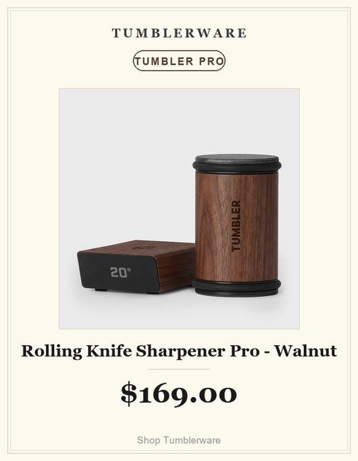 Rolling Knife Sharpener Pro - Walnut